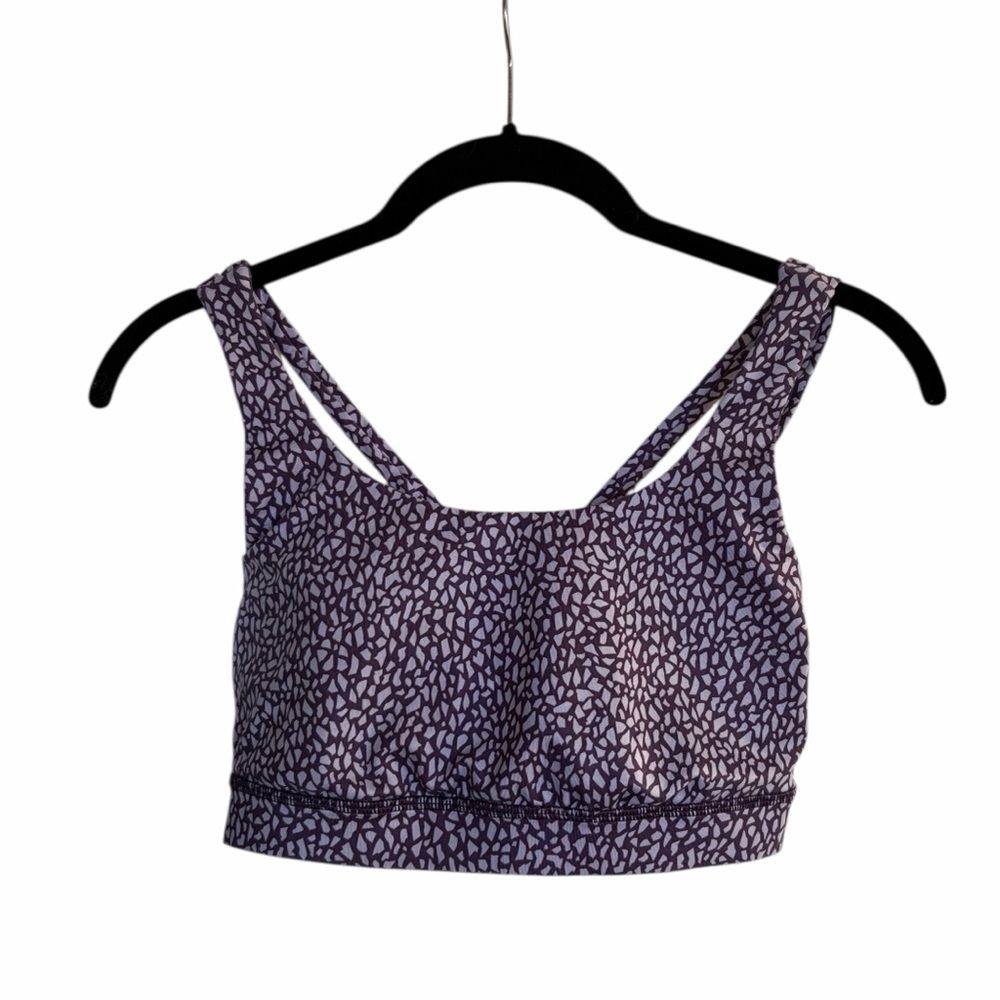 Lululemon Womens Size 6 Free To Be Strappy Sports Bra Purple snd Lilac